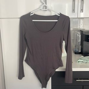 Grayish purple bodysuit